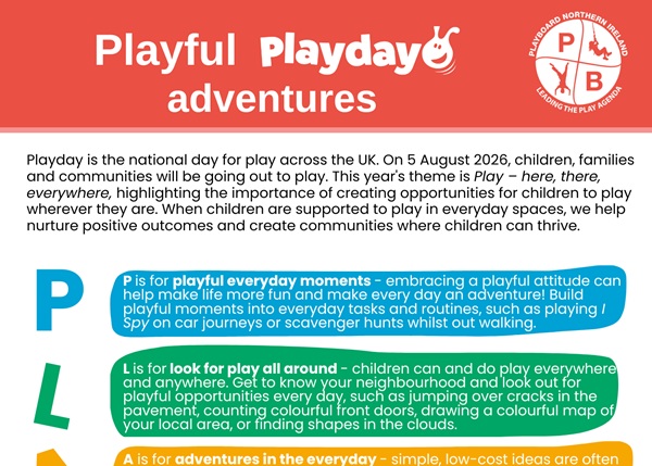 Playday ideas 2026 – 1